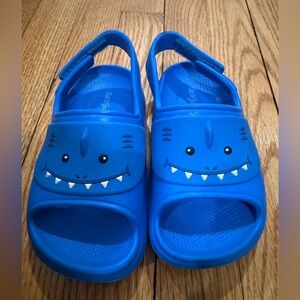 Cat & Jack Toddler Shark Sandals Size 9 Worn Only A Few Times